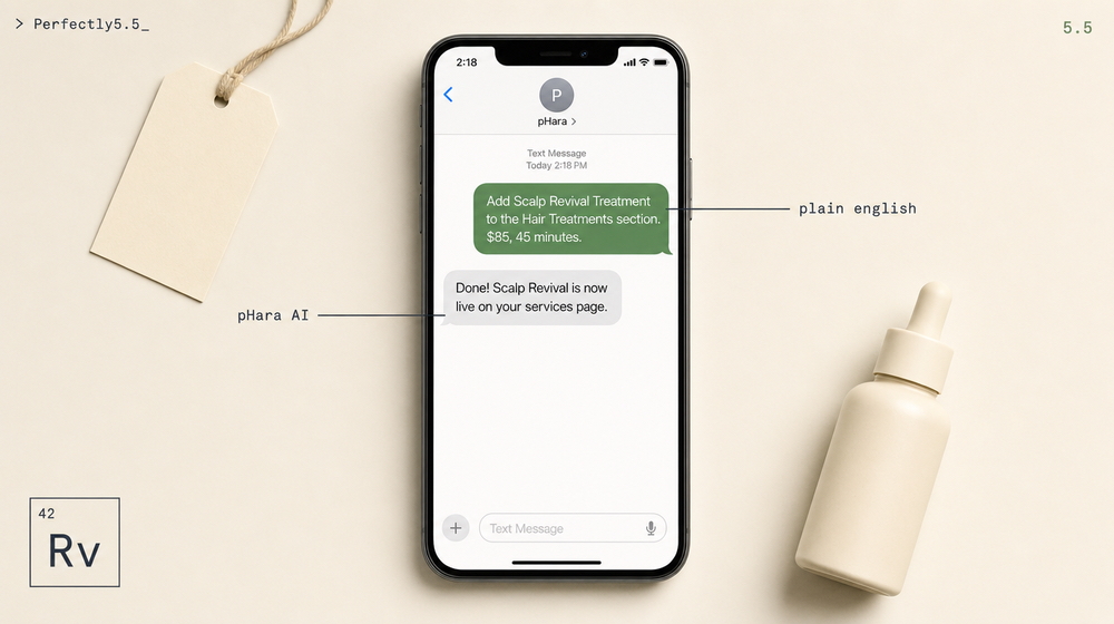 Add a new hearing clinic service page by texting pHara