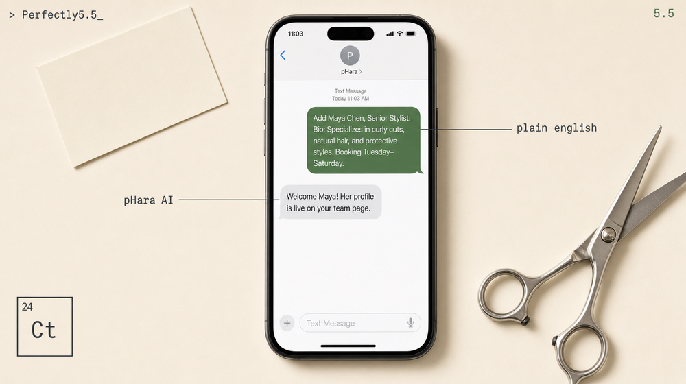 Add a new provider to your hearing clinic’s team page by text