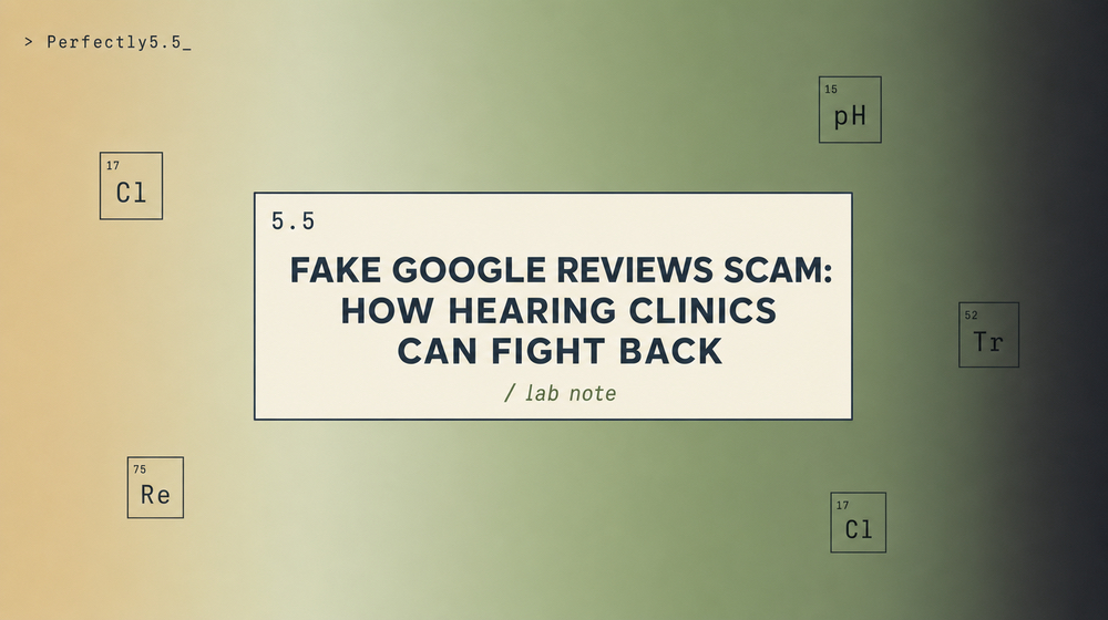Fake Google Reviews Scam targeting hearing clinics